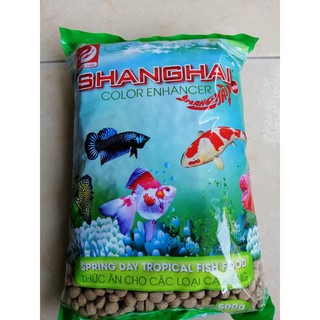 Thức ăn cá shanghai viên lớn gói 100g