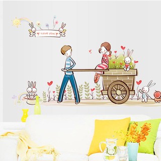 Decal dán tường tình yêu lãng mạn cho bé