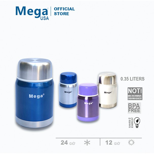 Bình inox giữ nhiệt đựng thức ăn MEGA 350ml - SSF035WB