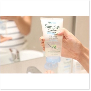Sữa rửa mặt 𝐒𝐈𝐌𝐏𝐋𝐄 𝐖𝐚𝐭𝐞𝐫 𝐁𝐨𝐨𝐬𝐭 𝐌𝐢𝐜𝐞𝐥𝐥𝐚𝐫 𝐅𝐚𝐜𝐢𝐚𝐥 𝐆𝐞𝐥 𝐖𝐚𝐬𝐡