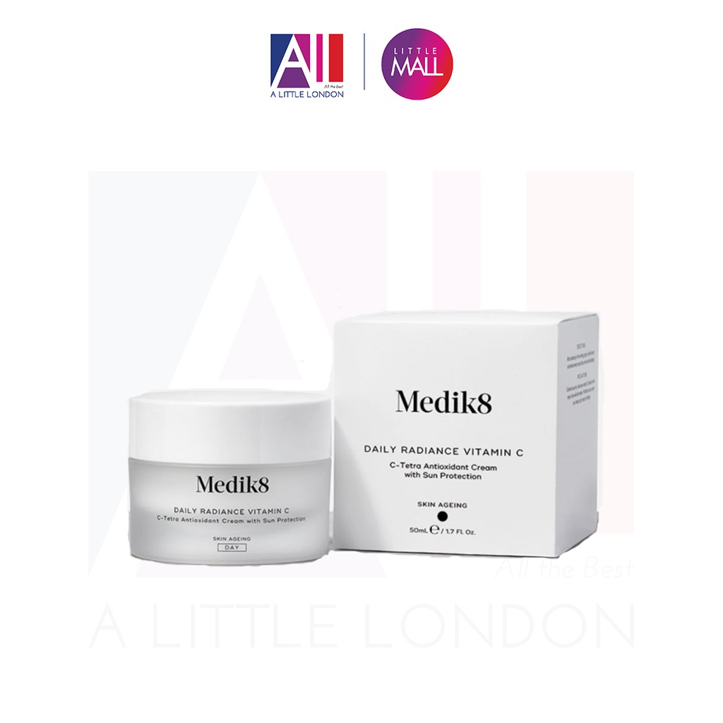 [TOP 1 SHOPEE] Kem dưỡng Medik8 Daily Radiance Vitamin C C-Tetra Antioxidant Cream SPF30 50ml (Bill Anh)