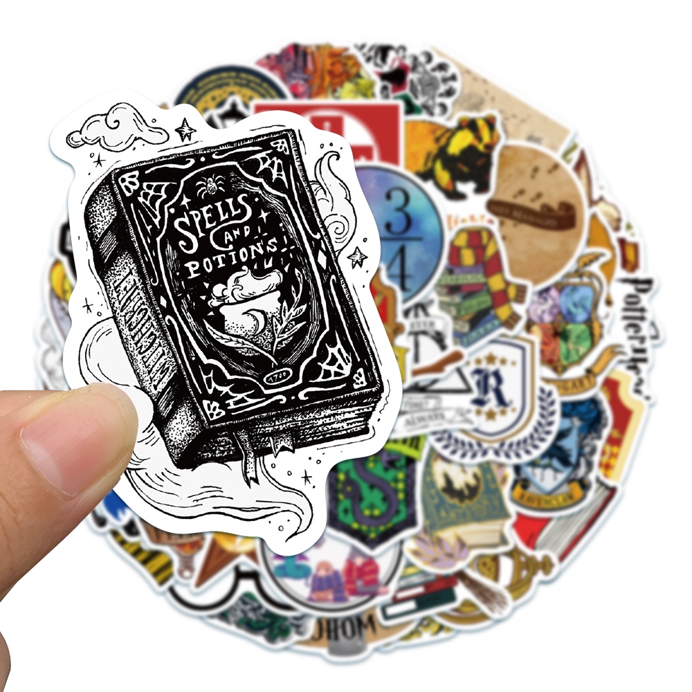10 / 50 Sticker Dán Laptop Chống Nước Hình Harry Potter Hoạt Hình