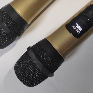 Bộ 2 micro không dây UHF D22MV ( Hàng nhập khẩu ) đen
