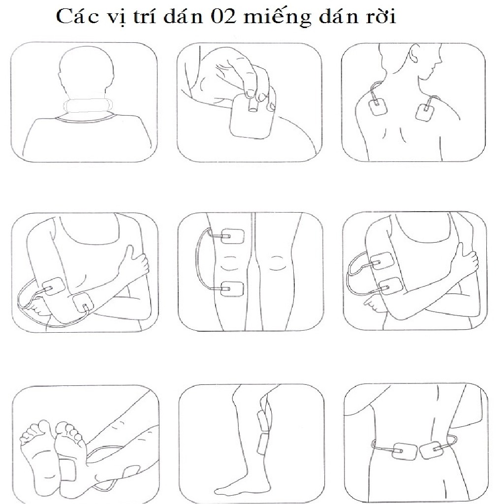 Máy mát xa cổ vai xung điện đời mới 2019