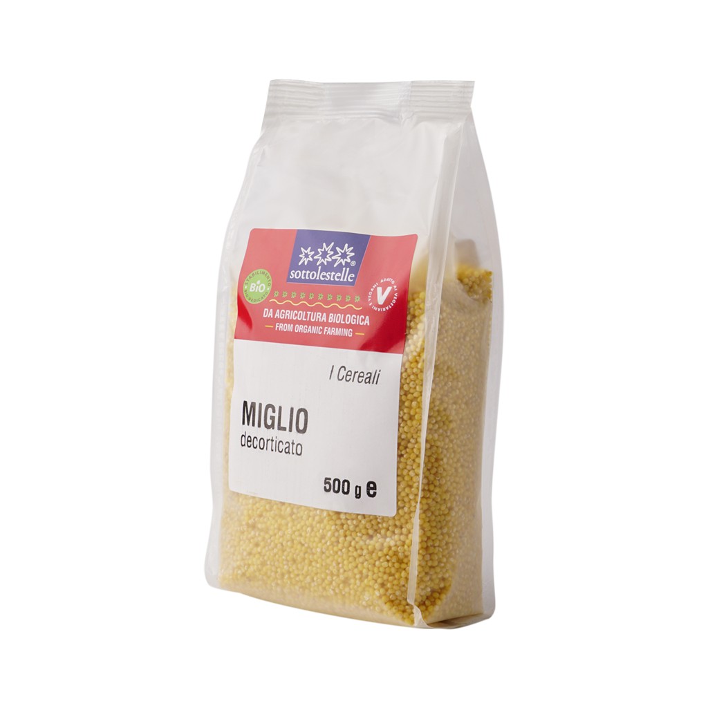 Hạt kê vàng hữu cơ Sottolestelle 500g Organic Millet