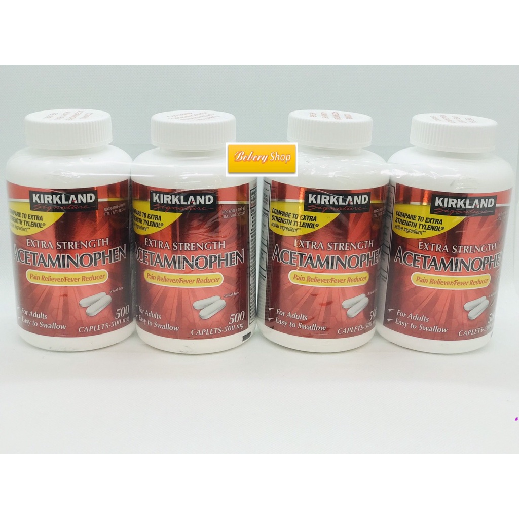 Thuốc Giảm Đau Kirkland Extra Strength Acetaminophen 500mg của Mỹ
