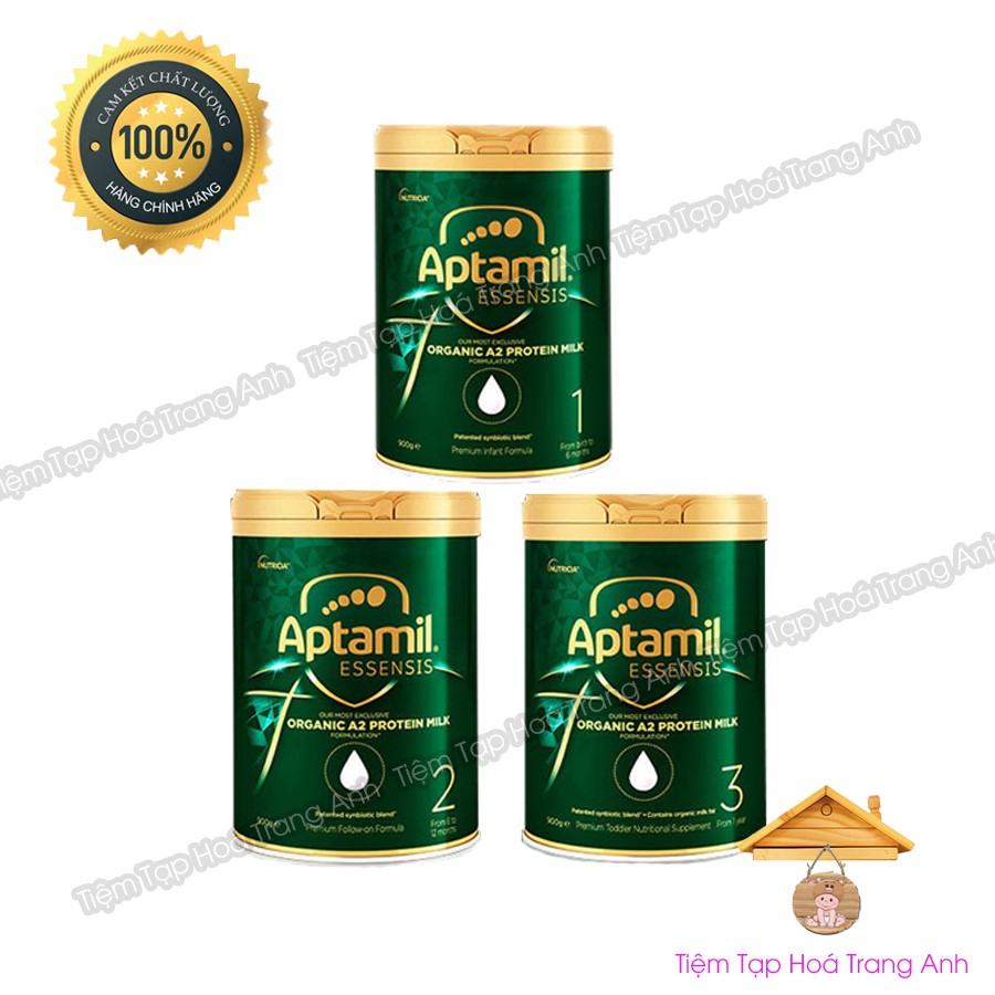 Sữa Aptamil Essensis Organic 900g Úc cho bé