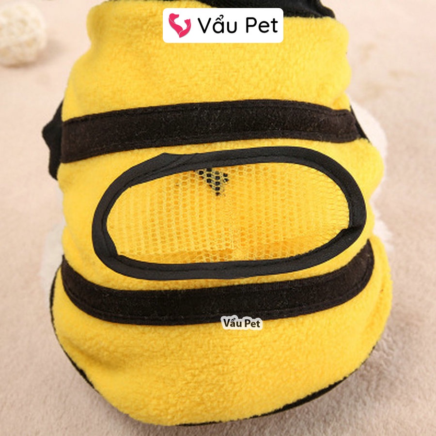 Áo cho chó mèo hình con ong - Quần áo cho chó poodle, con, lớn, mèo, thú cưng Vẩu Pet Shop