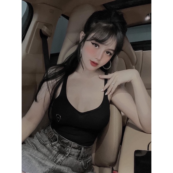 Áo 2 dây ba lỗ gắn tag