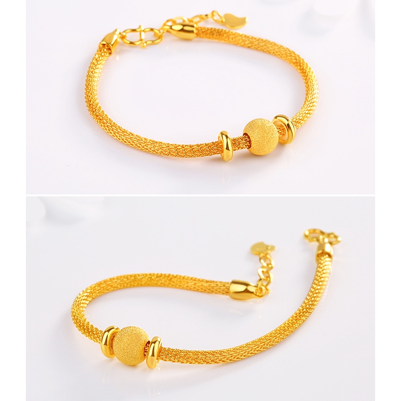 [FreeShip] Lắc tay vòng tay nữ titan tròn đôi cố định S10-502a - CAM KẾT KHÔNG BAY MÀU