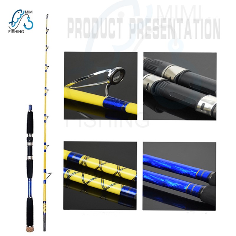Cần câu Siêu bạo lực -Siêu Bền đọt đặc cắm gốc - Chuyên câu hàng khủng- máy đứng - 1m7 - 1m9