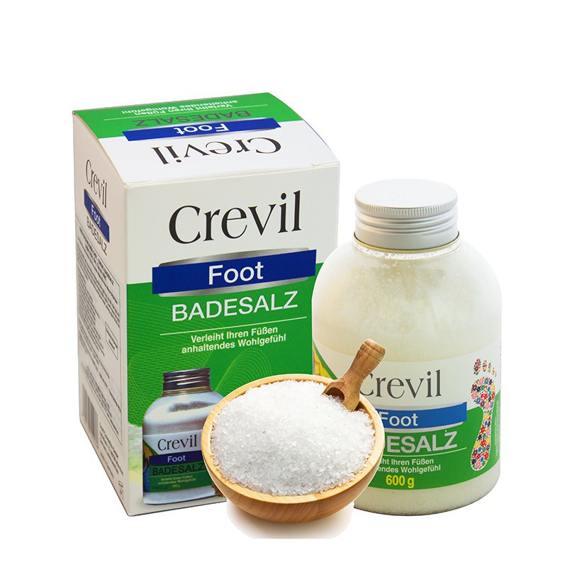 Muối khoáng ngâm chân biển chết Crevil Foot Badesalz 600g - Nhập khẩu Đức