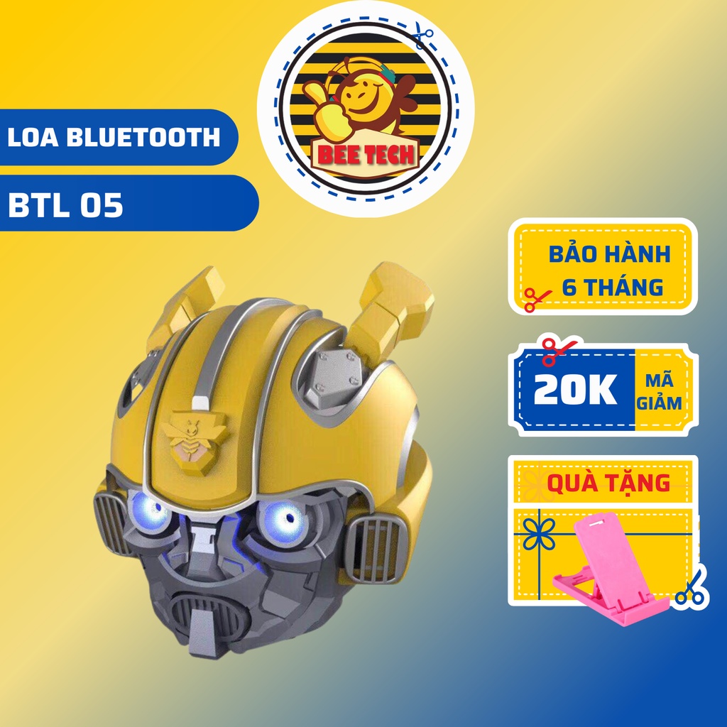 Loa Bluetooth BEETECH BTL05 Phong Cách Mô Hình Bumblebee Siêu Ngầu , Chất Âm Hay