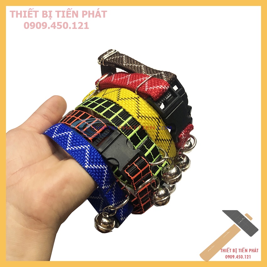 Vòng Cổ Cho Chó Mèo Tích Hợp Chuông Cho Chó Nhỏ Loại Dày