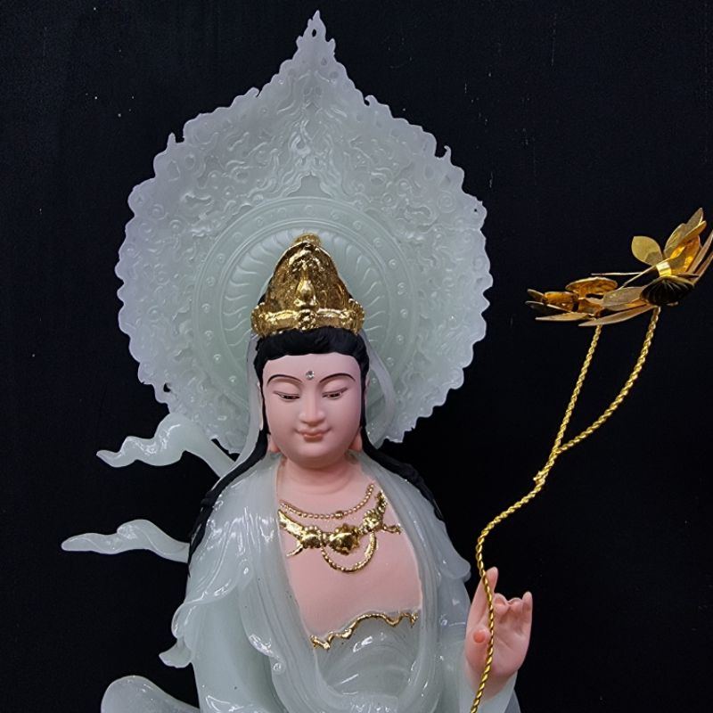 Bộ 3 tượng phật tây phương tam thánh cao 48cm 19in