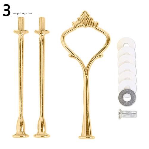 Bộ giá trục trưng bày bánh kem tiệc cưới dạng 2/3 tầng bằng kim loại