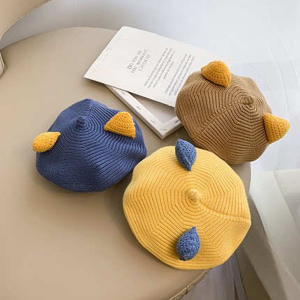 Nón Beret Dễ Thương Cho Bé Gái
