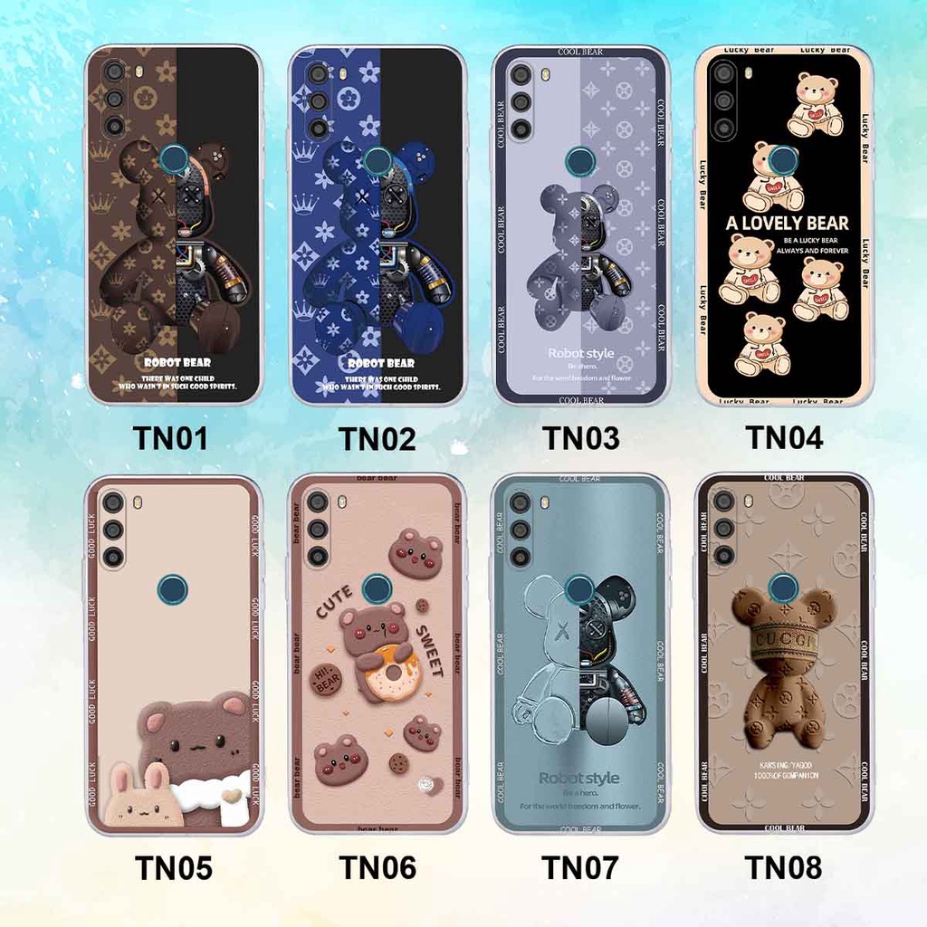 Ốp Vsmart Active 3 bear brick, gấu đáng yêu, dễ thương