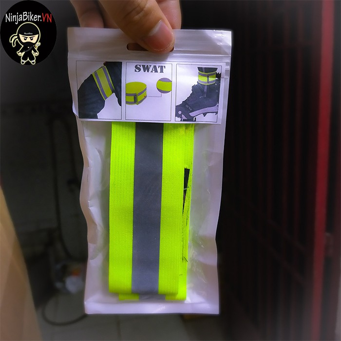 Đai phản quang chân tay thun đàn hồi cao cấp (1 cặp)