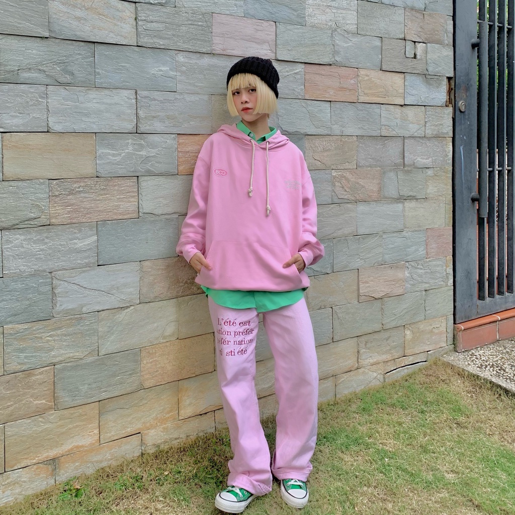 Áo Hoodie Nỉ Có Mũ Nam Nữ Unisex BOO Dáng Rộng Nhiều Màu Hot Trend In Logo &quot;Back To School&quot;