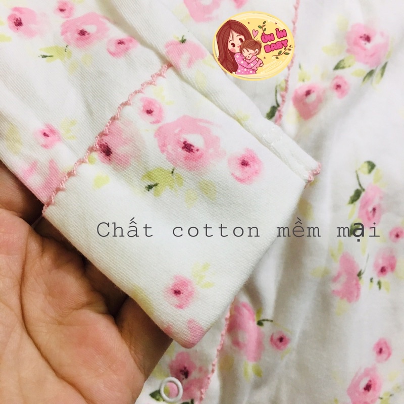 Body sleep cotton cho bé sơ sinh hàng xuất dư liền tất (size Newborn)