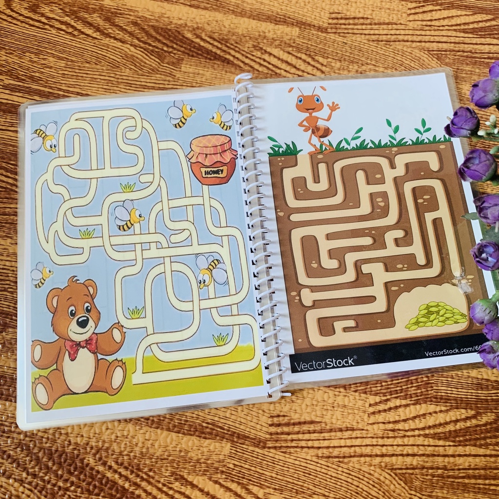 Học liệu mê cung cấp độ 1 cho bé từ 15 tháng