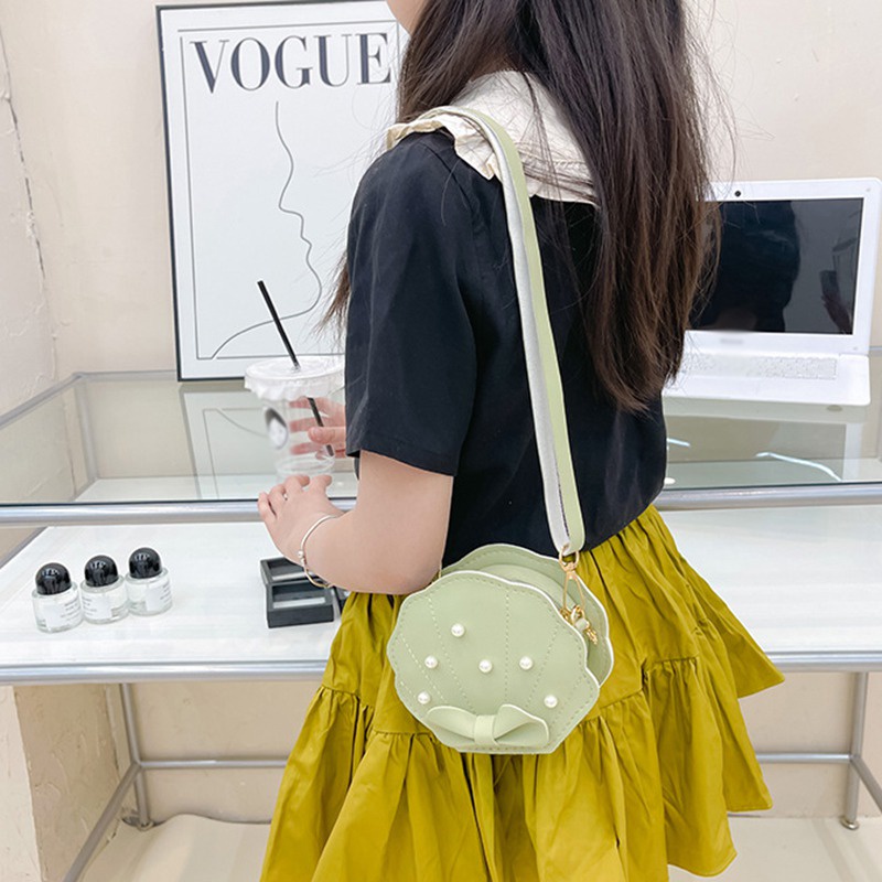 Túi Đeo Chéo Hình Vỏ Sò Thời Trang Cho Bé