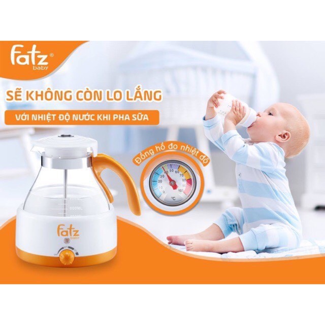 Thanh lý máy mới máy đun nước pha sữa Fatzbaby FB3005SL có nhiệt kế