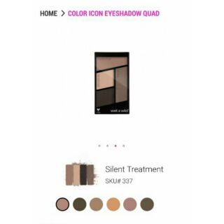 Phấn mắt Wet n wild Color Icon Eyeshadow Quad màu Silent Treatment