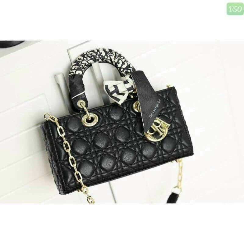 Túi Quai Xách DIOR thổ cẩm, Trám ô