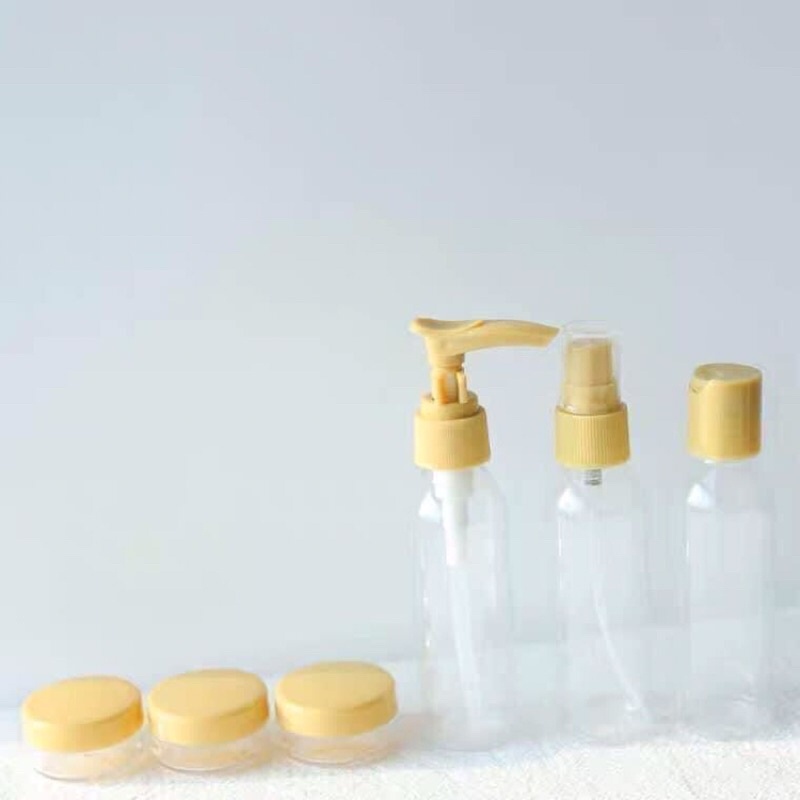 (Flash Sale) Sét 5 món kèm gạt san mỹ phẩm-Bộ dụng cụ triết mỹ phẩm du lịch - Amina