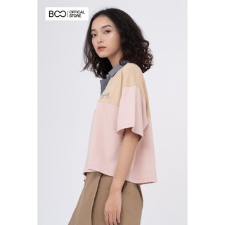 Áo Croptop BOO cổ polo tay ngắn Minnie