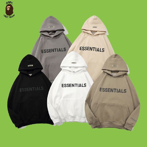 [Best Quality] Áo Hoodie Essentials FOG, Fear Of God Essentials Hoodie SS2020 chất liệu cotton, 5 màu BapeVN