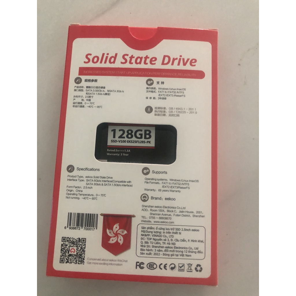 Ổ CỨNG SSD EEKOO 128G