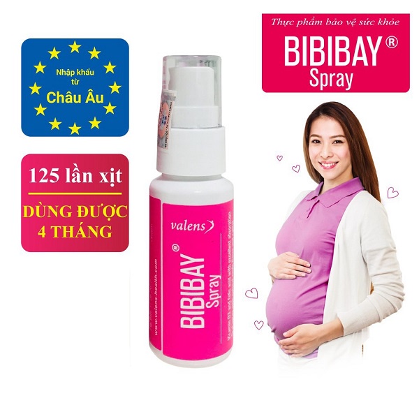 (QUÀ TẶNG) BIBIBAY Spray Bổ Sung Acid Folic và Vitamin D3 Cho Mẹ Bầu - 25ml