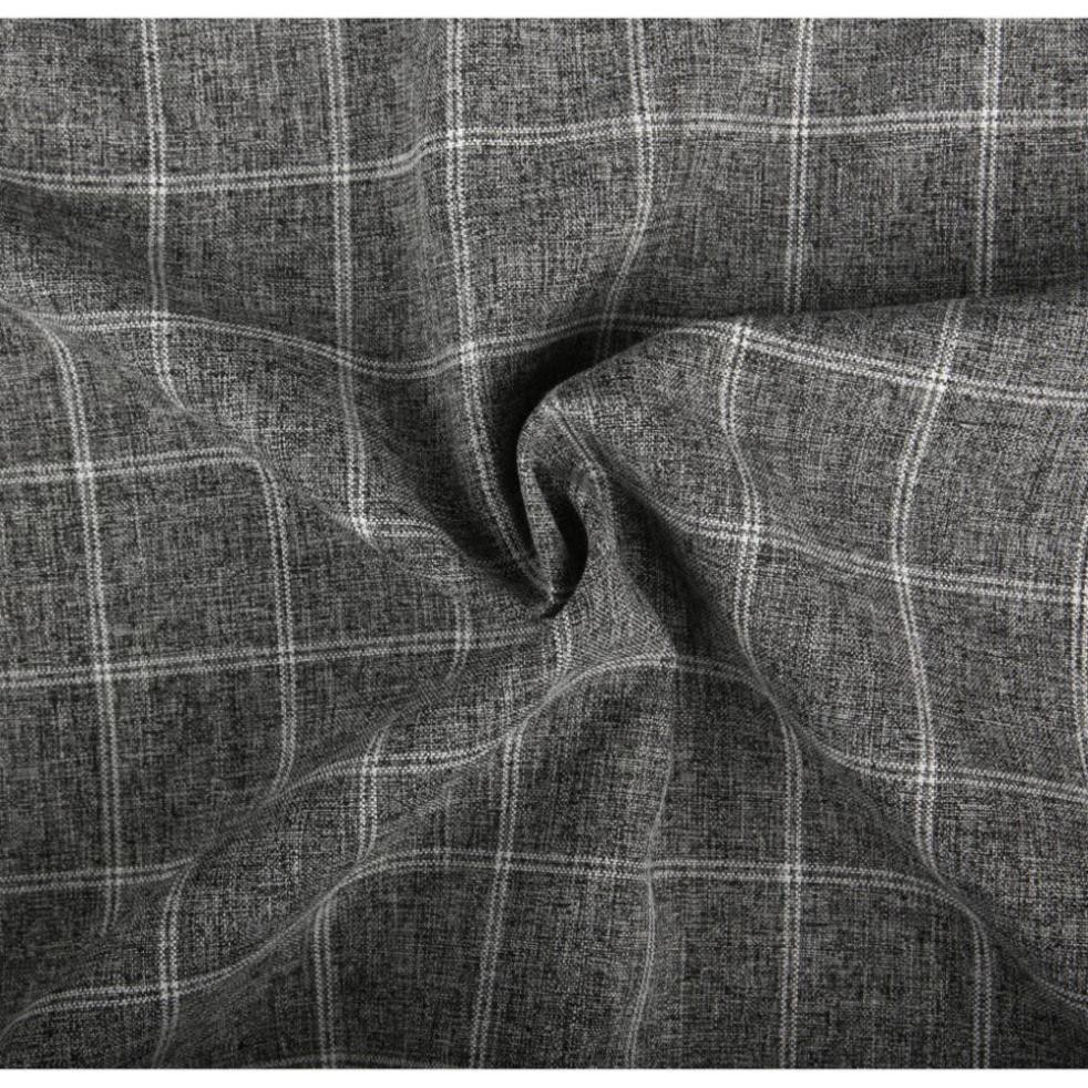 Áo sơ mi đũi nam kẻ sọc caro cao cấp phối họa tiết thời trang Hàn Quốc form slimfit ôm dáng mặc công sở đẹp chất vải đũi | BigBuy360 - bigbuy360.vn