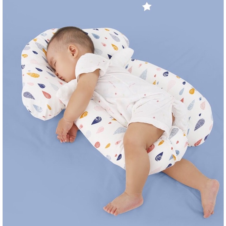 Gối chữ U cho bé đa năng, vừa làm gối ôm, gối chặn cho bé ngủ ngon, chống giật mình, hạn chế méo đầu ở trẻ nhỏ