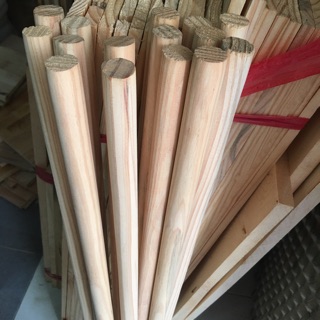 Thanh gỗ tròn dài 1m, đường kính 2cm bằng ngón tay cái