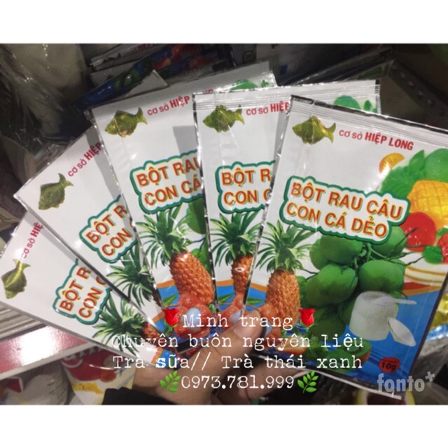 Bột rau câu con cá dẻo
