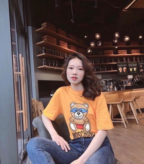 Áo phông gấu cam