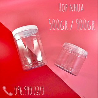 Set 05 Hũ nhựa 500ml / 900ml [sạch 100%]đựng bột, mật ong thực phẩm , chai nhựa chất lượng cao, giá tốt