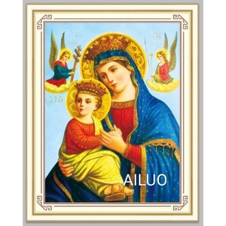 Tranh Thêu Chữ Thập 3D Đức Mẹ Hắng Cứu Giúp 53579 (KHÁCH TỰ THÊU) kt:52X69CM