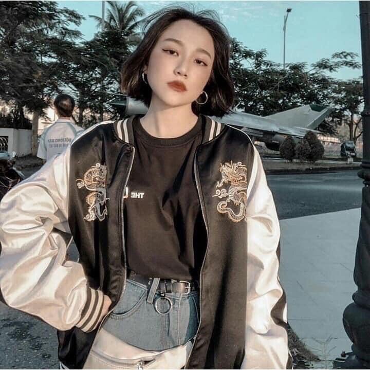 [FREESHIP] Áo Khoác Dù Nam Nữ Unisex - Áo Khoác Jacket In Dragon Cực Hot - Kèm Deal Sốc