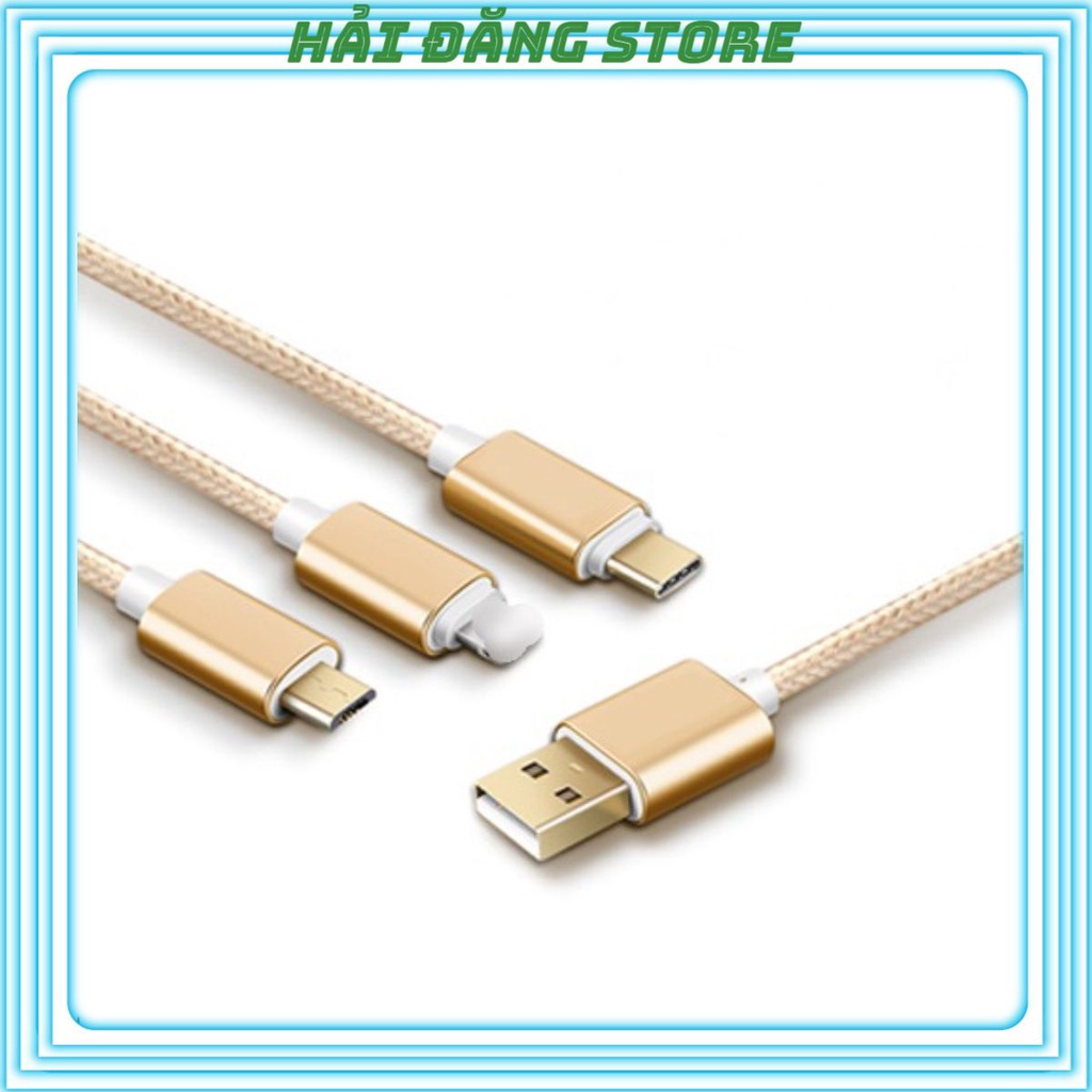 Cáp Sạc Bọc Dù-Micro- Type C 1M-2M-3M Siêu Bền-Tiện LợiC