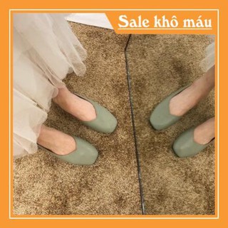 ( Bemit123 ) Giày búp bê mũi vuông thời trang cho nữ ( 18 )