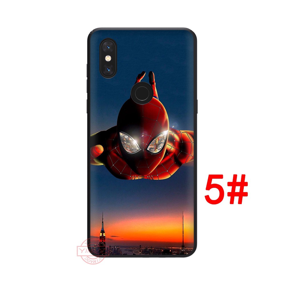  Ốp điện thoại in hình biểu tượng Spider Man dành cho Xiaomi Mi 8/8 SE/9/9 SE/A1/5X/A2/6X/8 Lite/A2Lite/F1/Max 3