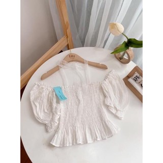 Áo trễ vai tay xỏ (ib chọn màu)
