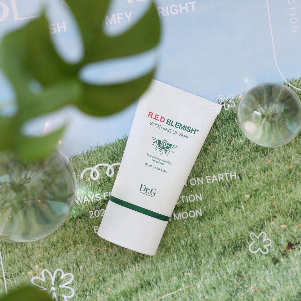 Kem Chống Nắng an toàn, phổ rộng Cho Da mụn Nhạy Cảm Dr.G drg Red R.E.D Blemish Soothing Up Sun 10ml / 20ml / 50ml