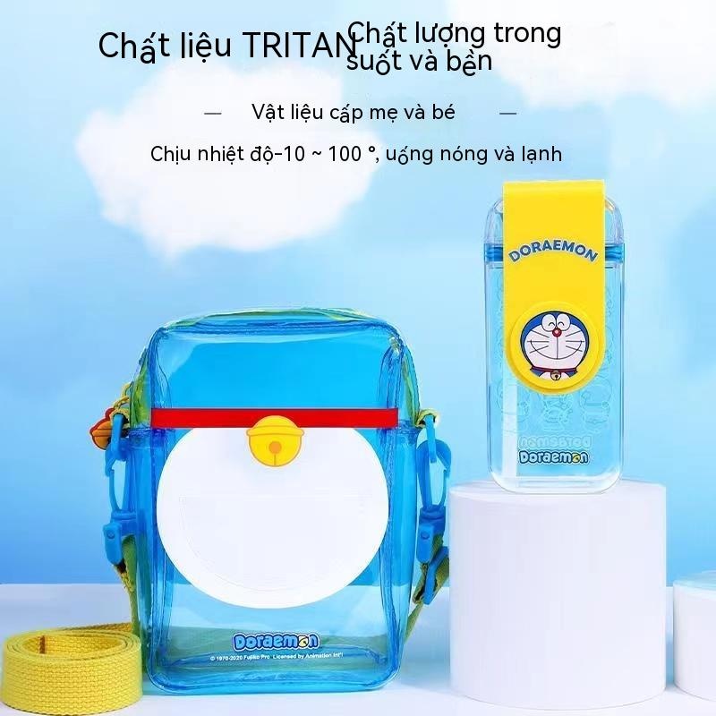 Doraemon cốc nước cốc cách nhiệt dung tích lớn cốc cầm tay cốc Nhật Bản cốc ống hút dễ thương đơn giản cho trẻ em cốc nước học sinh cốc uống nước