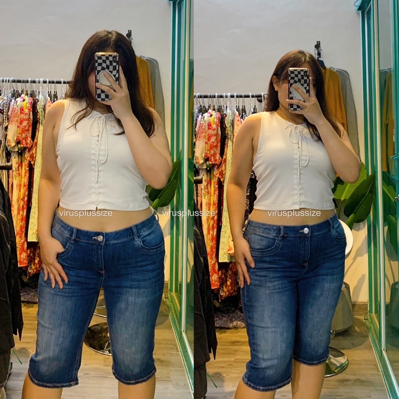 Virusplussize bigsize quần jean street one